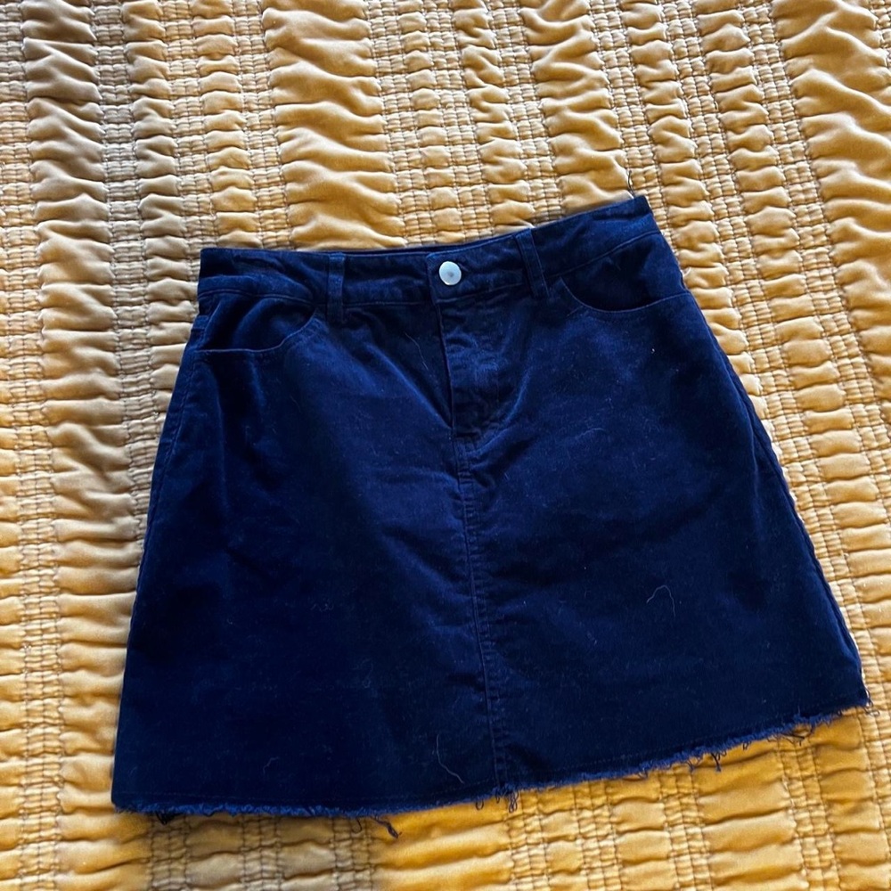 Forever 21 Dark Blue A-Line Skirt